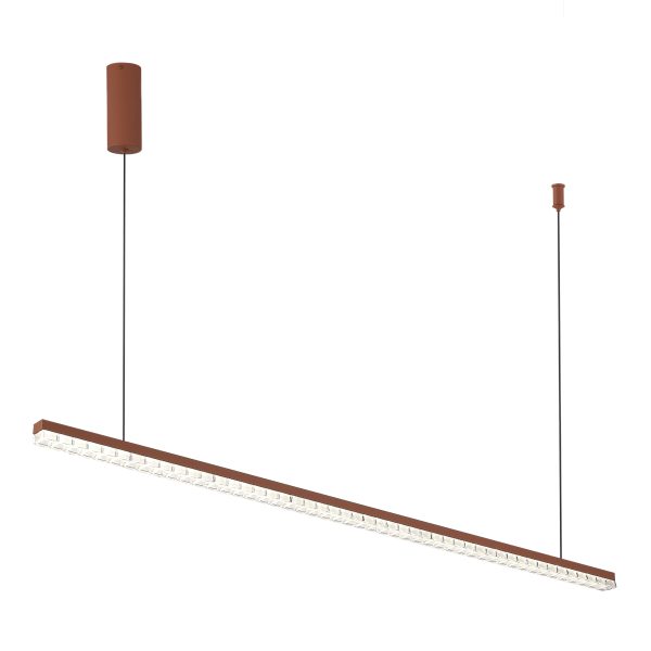 SL1018.613.01 Светильник подвесной ST-Luce терракотовый/прозрачный LED 1*32W 4000K EUCLIDICS — изображение 4