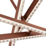 SL1018.613.04 Светильник подвесной ST-Luce терракотовый/прозрачный LED 4*43W 4000K EUCLIDICS — изображение 5