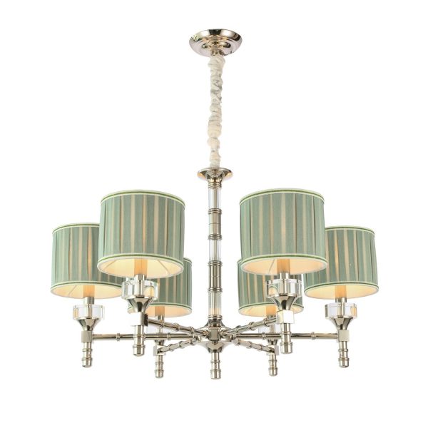 SL1121.103.06-Люстра-подвесная-ST-Luce-НикельОливковый-E14-640W-OLEO-2 SL1121.103.06 Люстра подвесная ST-Luce Никель/Оливковый E14 6*40W OLEO — изображение 3