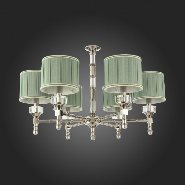 SL1121.103.06-Люстра-подвесная-ST-Luce-НикельОливковый-E14-640W-OLEO-4 SL1121.103.06 Люстра подвесная ST-Luce Никель/Оливковый E14 6*40W OLEO — изображение 5
