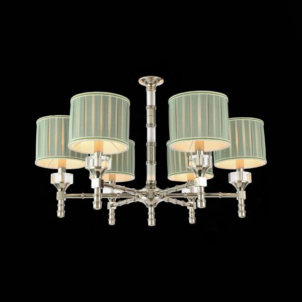 SL1121.103.06 Люстра подвесная ST-Luce Никель/Оливковый E14 6*40W OLEO SL1121.103.06 Люстра подвесная ST-Luce Никель/Оливковый E14 6*40W OLEO