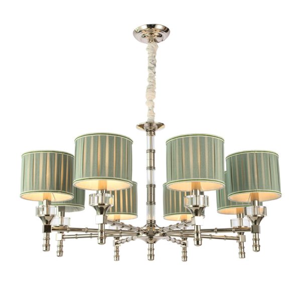 SL1121.103.08-Люстра-подвесная-ST-Luce-НикельОливковый-E14-840W-OLEO-2 SL1121.103.08 Люстра подвесная ST-Luce Никель/Оливковый E14 8*40W OLEO — изображение 3