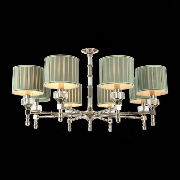 SL1121.103.08 Люстра подвесная ST-Luce Никель/Оливковый E14 8*40W OLEO SL1121.103.08 Люстра подвесная ST-Luce Никель/Оливковый E14 8*40W OLEO