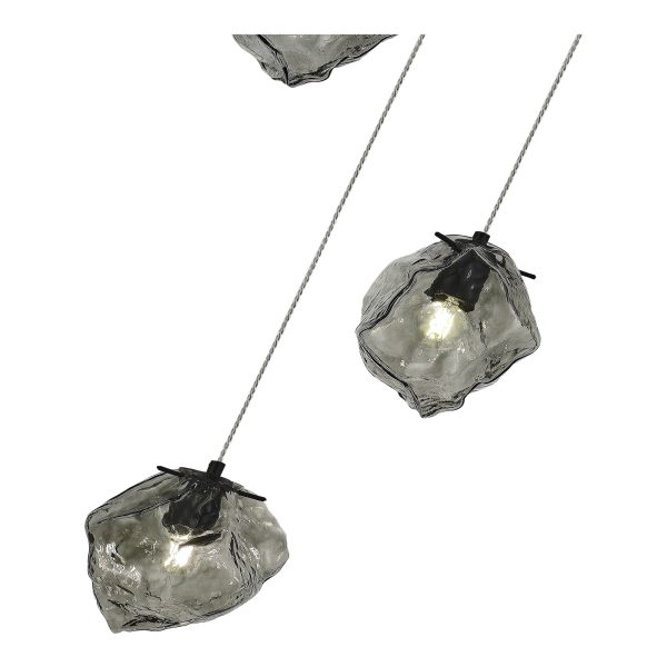 SL1175.403.03 Светильник подвесной ST-Luce Черный/Серо-зеленый E14 3*40W PORTICI — изображение 3