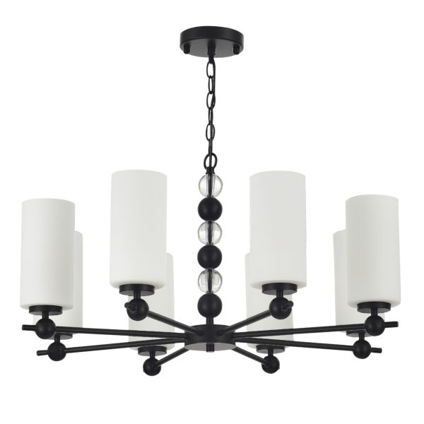 SL2003.403.08 Светильник подвесной ST-Luce черный/белый E27 8*40W AURORA — изображение 2