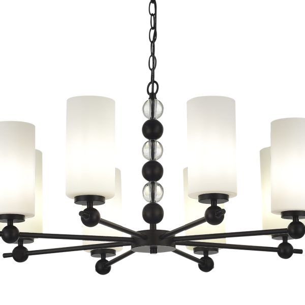 SL2003.403.08 Светильник подвесной ST-Luce черный/белый E27 8*40W AURORA — изображение 3