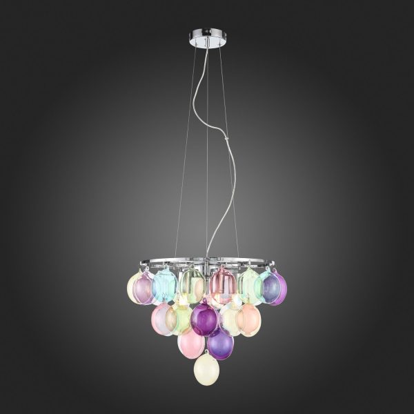 SL432.153.05 Светильник подвесной ST-Luce Хром/Разноцветный E27 5*60W SOSPIRO — изображение 2