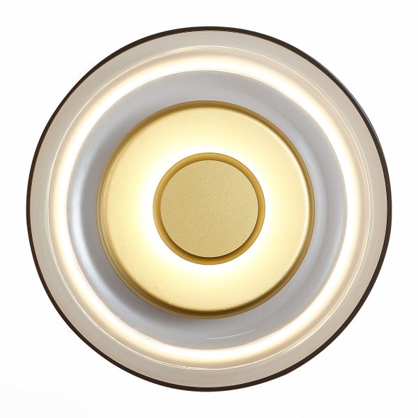 SL6002.201.01-Светильник-настенный-ST-Luce-ЗолотистыйЯнтарный-LED-17W-4000K-LAZIO-4 SL6002.201.01 Светильник настенный ST-Luce Золотистый/Янтарный LED 1*7W 4000K LAZIO — изображение 5