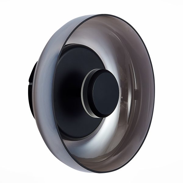 SL6002.401.01-Светильник-настенный-ST-Luce-ЧерныйДымчатый-LED-17W-4000K-LAZIO-3 SL6002.401.01 Светильник настенный ST-Luce Черный/Дымчатый LED 1*7W 4000K LAZIO — изображение 4