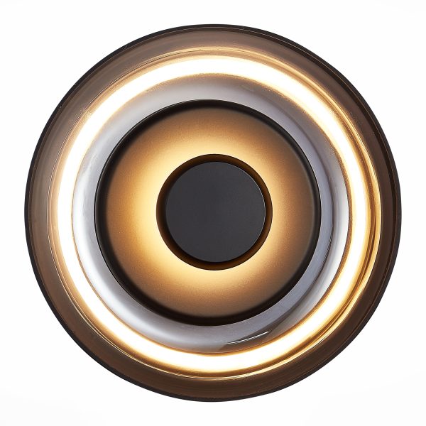 SL6002.401.01-Светильник-настенный-ST-Luce-ЧерныйДымчатый-LED-17W-4000K-LAZIO-4 SL6002.401.01 Светильник настенный ST-Luce Черный/Дымчатый LED 1*7W 4000K LAZIO — изображение 5