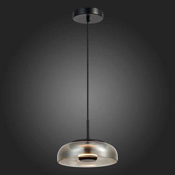 SL6002.403.01-Подвес-ST-Luce-ЧерныйДымчатый-LED-17W-4000K-LAZIO-1 SL6002.403.01 Подвес ST-Luce Черный/Дымчатый LED 1*7W 4000K LAZIO — изображение 2