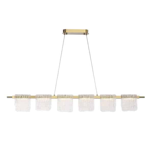SL6021.203.36 Светильник подвесной ST-Luce золотистый/прозрачный LED 1*36W 4000K VOILE — изображение 4