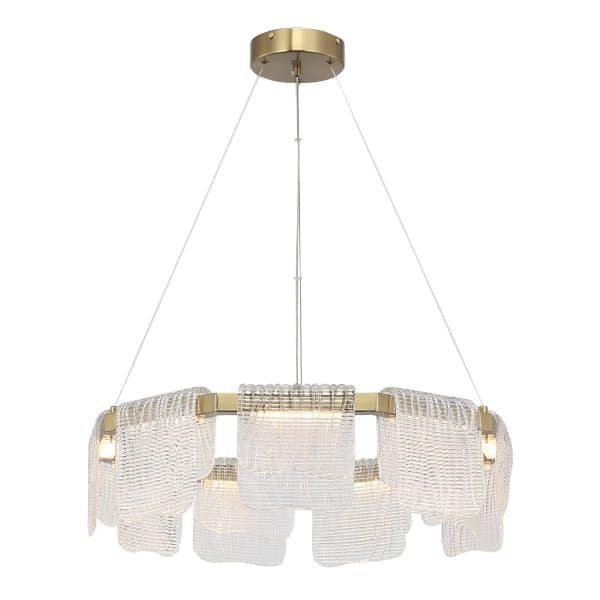 SL6021.203.54 Светильник подвесной ST-Luce золотистый/прозрачный LED 1*54W 4000K VOILE — изображение 2