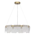 SL6021.203.54 Светильник подвесной ST-Luce золотистый/прозрачный LED 1*54W 4000K VOILE