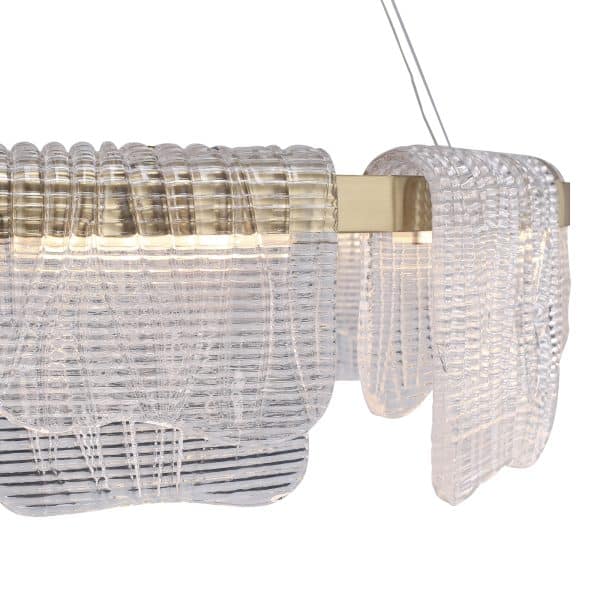 SL6021.203.54 Светильник подвесной ST-Luce золотистый/прозрачный LED 1*54W 4000K VOILE — изображение 3