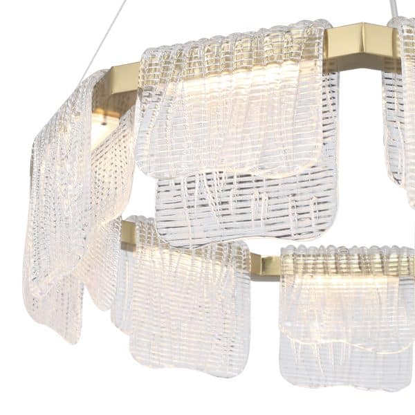 SL6021.203.54 Светильник подвесной ST-Luce золотистый/прозрачный LED 1*54W 4000K VOILE — изображение 4