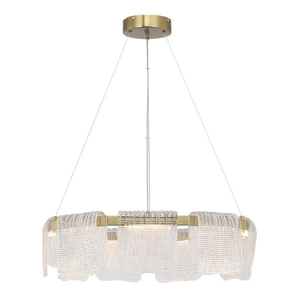 SL6021.203.54 Светильник подвесной ST-Luce золотистый/прозрачный LED 1*54W 4000K VOILE — изображение 5