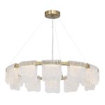 SL6021.203.66 Светильник подвесной ST-Luce золотистый/прозрачный LED 1*66W 4000K VOILE — изображение 2