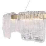 SL6021.203.66 Светильник подвесной ST-Luce золотистый/прозрачный LED 1*66W 4000K VOILE — изображение 4