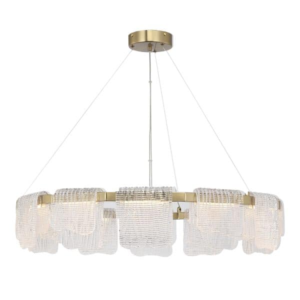 SL6021.203.66 Светильник подвесной ST-Luce золотистый/прозрачный LED 1*66W 4000K VOILE — изображение 5