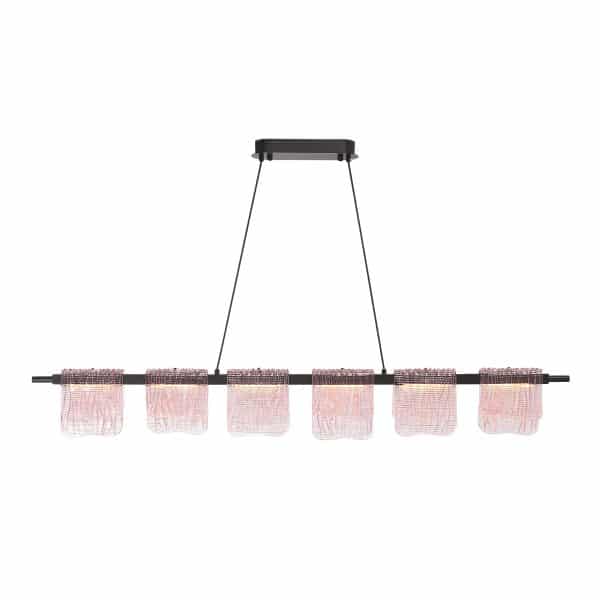 SL6021.403.36 Светильник подвесной ST-Luce черный/розовый LED 1*36W 4000K VOILE — изображение 4