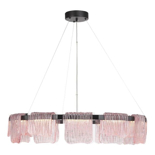 SL6021.403.66 Светильник подвесной ST-Luce черный/розовый LED 1*66W 4000K VOILE — изображение 4