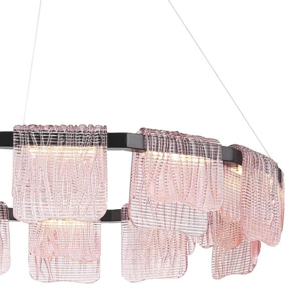 SL6021.403.66 Светильник подвесной ST-Luce черный/розовый LED 1*66W 4000K VOILE — изображение 5