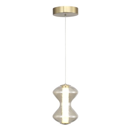 SL6136.203.01 Светильник подвесной ST-Luce золото/коньячный LED 1*6W 3000K SPINE
