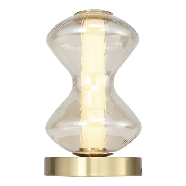 SL6136.204.01 Прикроватная лампа ST-Luce золото/коньячный LED 1*6W 3000K SPINE — изображение 3