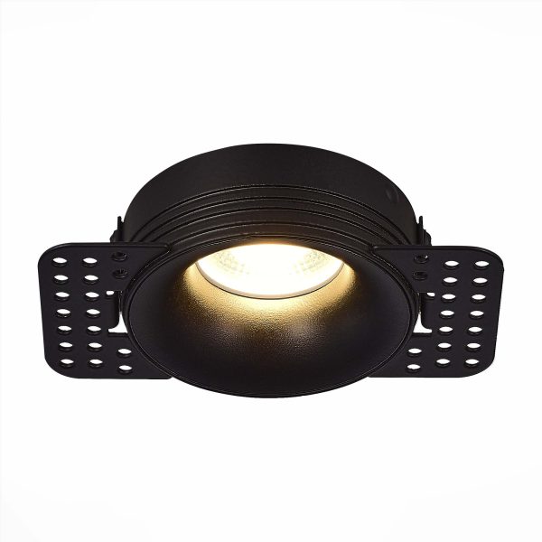 ST218.448.01 Св-к встр. Черный GU10 1*50W  IP20 D78xH30 165-265V Без ламп Встраиваемые светильники — изображение 3