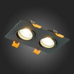 ST251.408.02 Св-к встр. Черный GU10 2*50W  IP20 L170xW92xH27 220V Без ламп Встраиваемые светильники — изображение 2