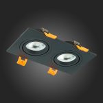 ST251.408.02 Св-к встр. Черный GU10 2*50W  IP20 L170xW92xH27 220V Без ламп Встраиваемые светильники — изображение 5