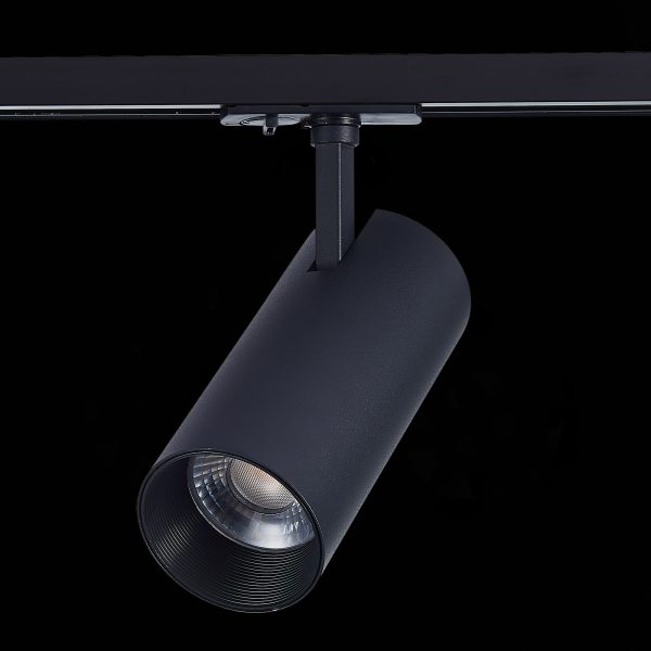 ST350.446.30.24 Св-к трек. Черный LED 1*30W 4000K 2 700Lm Ra?80 24° IP20 L177xW77xH204 100-240V Однофазная трековая система — изображение 4