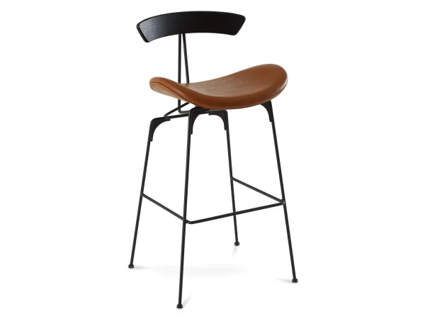 Барный стул Bonni коричневый, черный — изображение 2