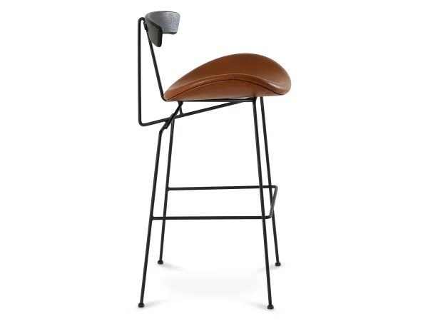 Барный стул Bonni коричневый, черный — изображение 3