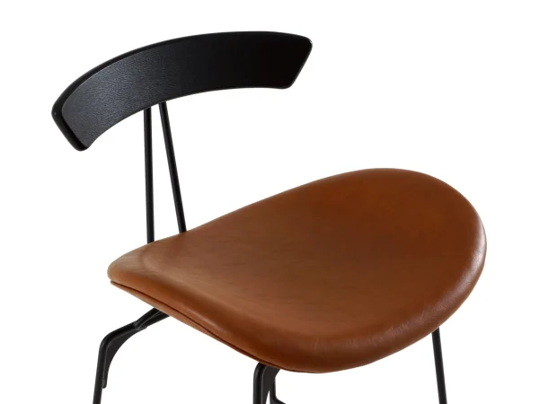 Барный стул Bonni коричневый, черный — изображение 4