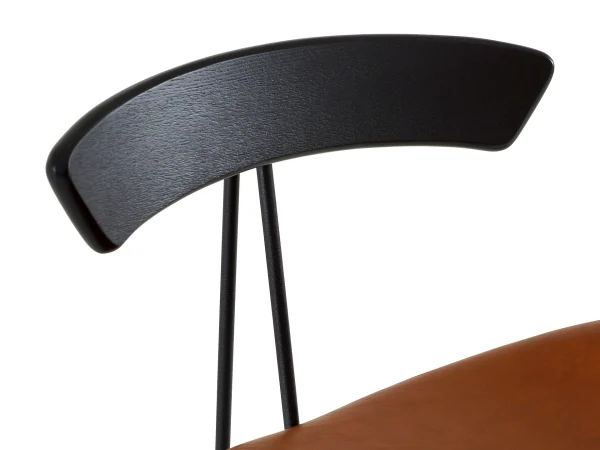 Барный стул Bonni коричневый, черный — изображение 5