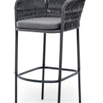 "Бордо" стул барный плетеный из роупа (колос)