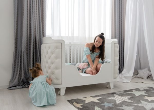 Бортик-ограничитель для кроватки Elegance (белый) — изображение 3