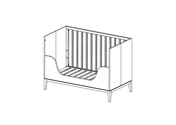 Бортик-ограничитель для кроватки Fjord (белый) — изображение 3