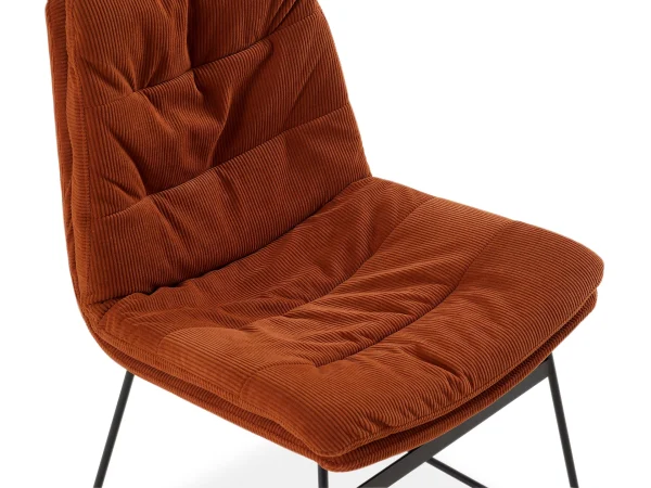 Cтул Vitra черный, терракотовый — изображение 4