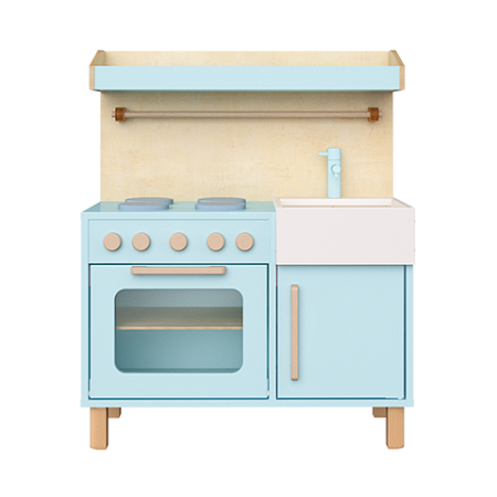 Детская игровая кухня (светло-голубой)