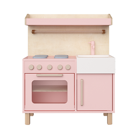 Детская игровая кухня (светло-розовый)