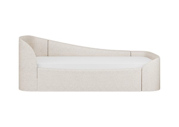 Диван-кровать KIDI Soft с низким изножьем 90*200 см (бежевый, рогожка) — изображение 3