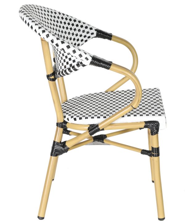 "Грас" плетеный стул из искусственного ротанга, цвет черный — изображение 3