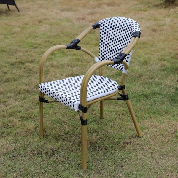 "Кабри" плетеный стул из искусственного ротанга, цвет черный — изображение 4