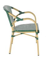"Кабри" плетеный стул из искусственного ротанга, цвет зеленый — изображение 3