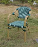 "Кабри" плетеный стул из искусственного ротанга, цвет зеленый — изображение 5