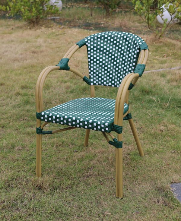 "Кабри" плетеный стул из искусственного ротанга, цвет зеленый — изображение 5