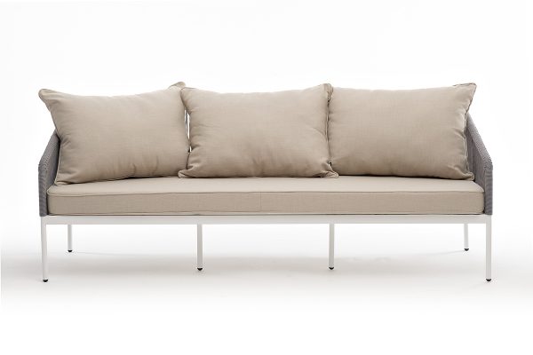 "Канны" диван 3-местный плетеный из роупа